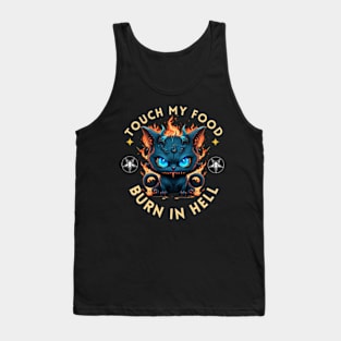 Angry Demonic Cat Food Tank Top